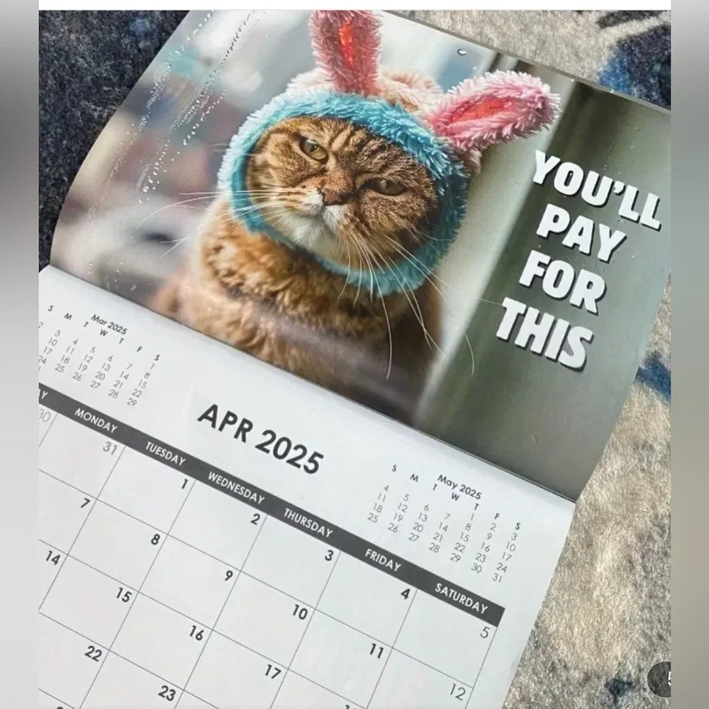 Pissed-Off Cats 2025 Calendar